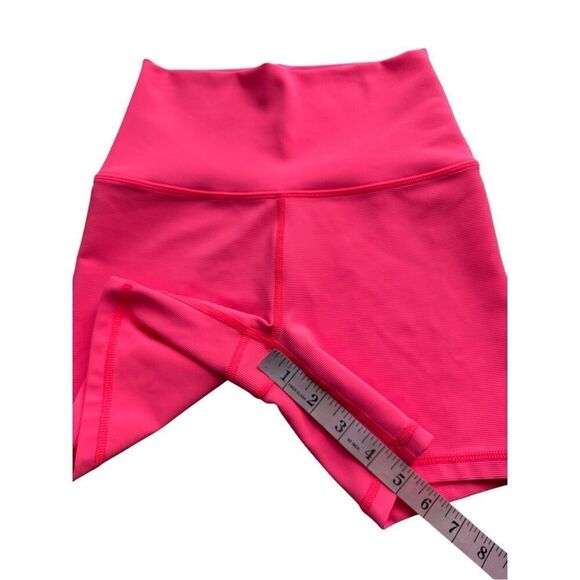 OFFLINE By Aerie Goals Rib 5" Bike Short In Tropadelic Pink Size S - Picture 9 of 10
